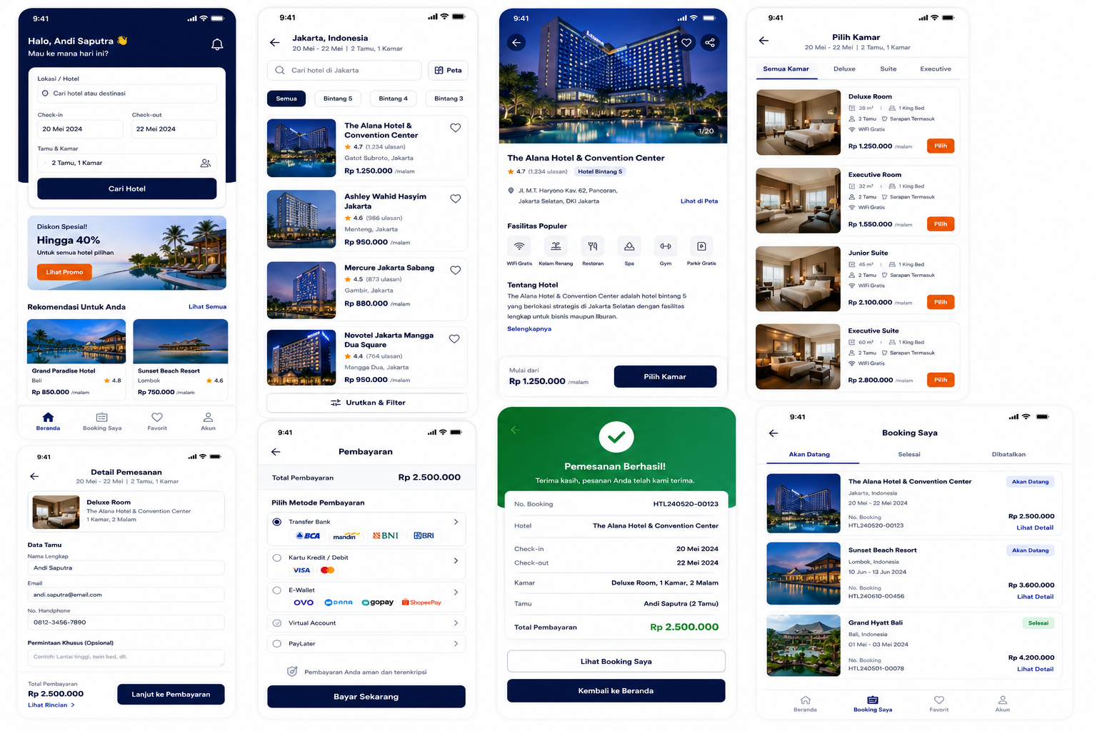 Hotel & Room Booking System